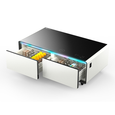내장된 오디오 플레이어와 무선 충전과 함께 이중 USB 냉각 상자 냉장고