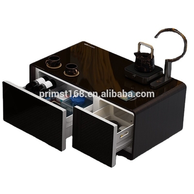 무선 충전기와 두 USB 포트 냉장고와 함께 폴더블 거실 커피 테이블