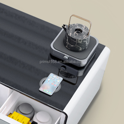 무선 충전기와 두 USB 포트 냉장고와 함께 폴더블 거실 커피 테이블