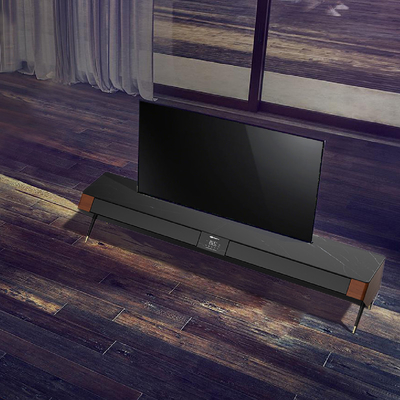 다기능 전기 LED 터치 에어컨과 함께 현대 나무 TV 테이블 캐비닛
